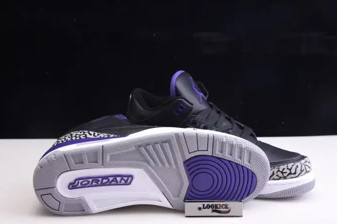 Rep Purple CT8532-050 Jordan Black Court Retro 3 Air 0615